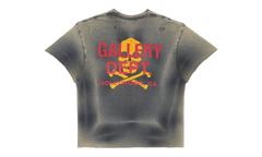 Zip Logo Short Sleeve Tee Shirt "Washed Black Yellow Red" ZPT 1000