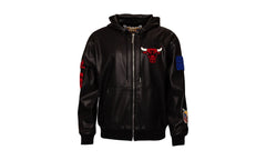 Chicago Bulls 1966 Lightweight Vegan Zip-Up Hooded Jacket "Black" NBA 147BLKDE BULLS