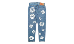 Levi's 501 Cotton Wreath Logo Jeans "Light Wash / Indigo / White" DT303