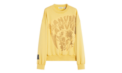 PRINTED COTTON SWEATSHIRT "Yellow" RU SS0016 J120 P24 810