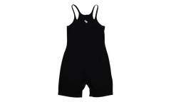 Ribbed Embroidered Romper "Black" CHRM1015