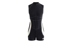 Sora Seamed Zip Romper "Black" KITH49