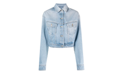 Toy Box Bleach Crop Jacket WMNS "Blue" OWYE041S23DEN0014000