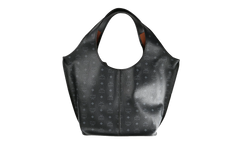 Extra Large Leni Shopper in Visetos "Black" MWPEATA02BK001