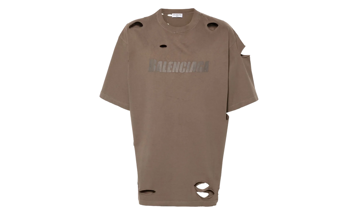 Distressed Graphic T-Shirt "Taupe" 651795 TKVB8 0718