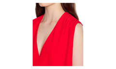 SILK SLEEVELESS BLOUSE "Red" RW TO0106 5609 P23 37