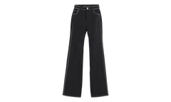 FLARE TROUSERS WITH STUDS "Black" RW TR0246 D074 P24 10