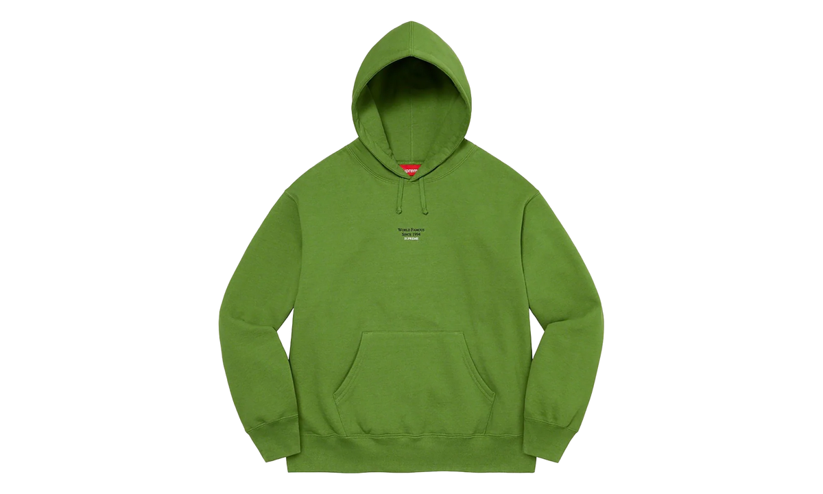 World Famous Micro Hooded Sweatshirt "SS23 - Green" SU27232