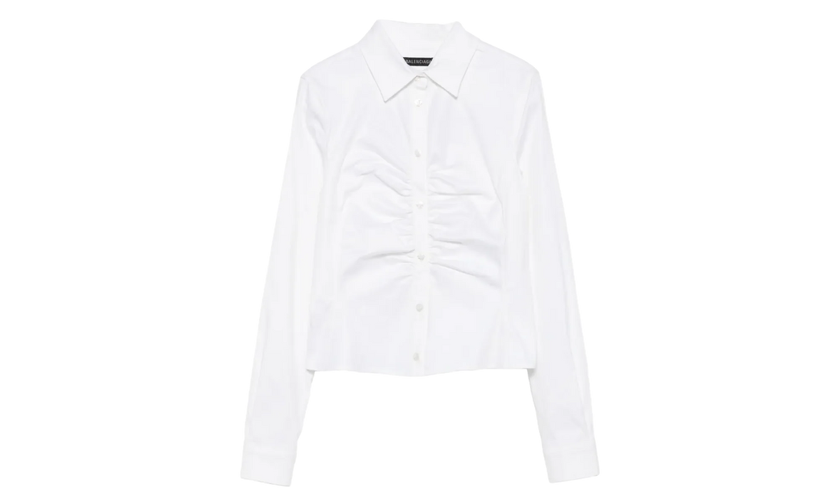 Ruched Shirt WMNS "White" 850785 TSM19 9000