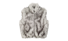 Fake Fur Reversible Vest "White" 12115616 WHIT