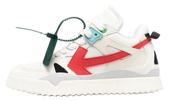 Midtop Sponge Sneaker "White Red" OMIA234S23LEA0010125