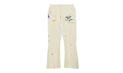 GD Logo Paint Splatter Flare Sweatpants "Cream Black Multi" GDGLFSC