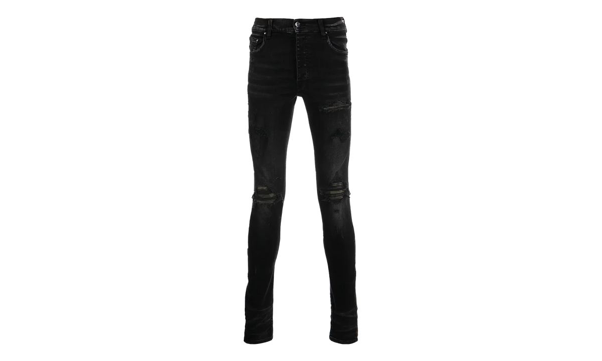 MX1 Camo Leather Patch Jeans "Aged Black" PF22MDS028 023