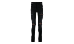 MX1 Brown Bandana Patch Jeans "Aged Black" SS22MDS002 023