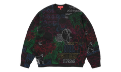 Collage Embroidered Sweater "SS26 - Black" SU27293