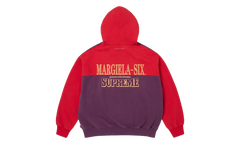 MM6 Maison Margiela Eagle Zip Up Hooded Sweatshirt "SS26 - Purple / Red" SU27174