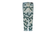 Leather Star Patch Jeans "Chemist - Clay Indigo Green" SS22MDS022 408