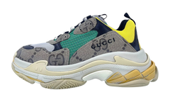 The Hacker Project Triple S "Gucci - Beige Green Yellow" 681067 UMO20 9766