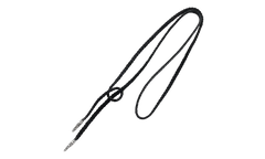 Leather Braids Chain Necklace "Black" CHRM0822