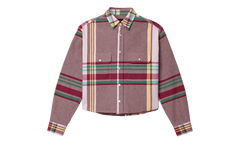 Fade LS Cropped "Purple Plaid" M3012 NPPS226