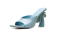 Mule Leather Heels WMNS "Blue" PWIJ003S23LEA0014000