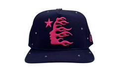 OG Logo Rhinestone Snapback Hat "Navy / Pink" HSR101