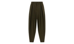 Wool Pleated Trousers "Khaki" PPP031051