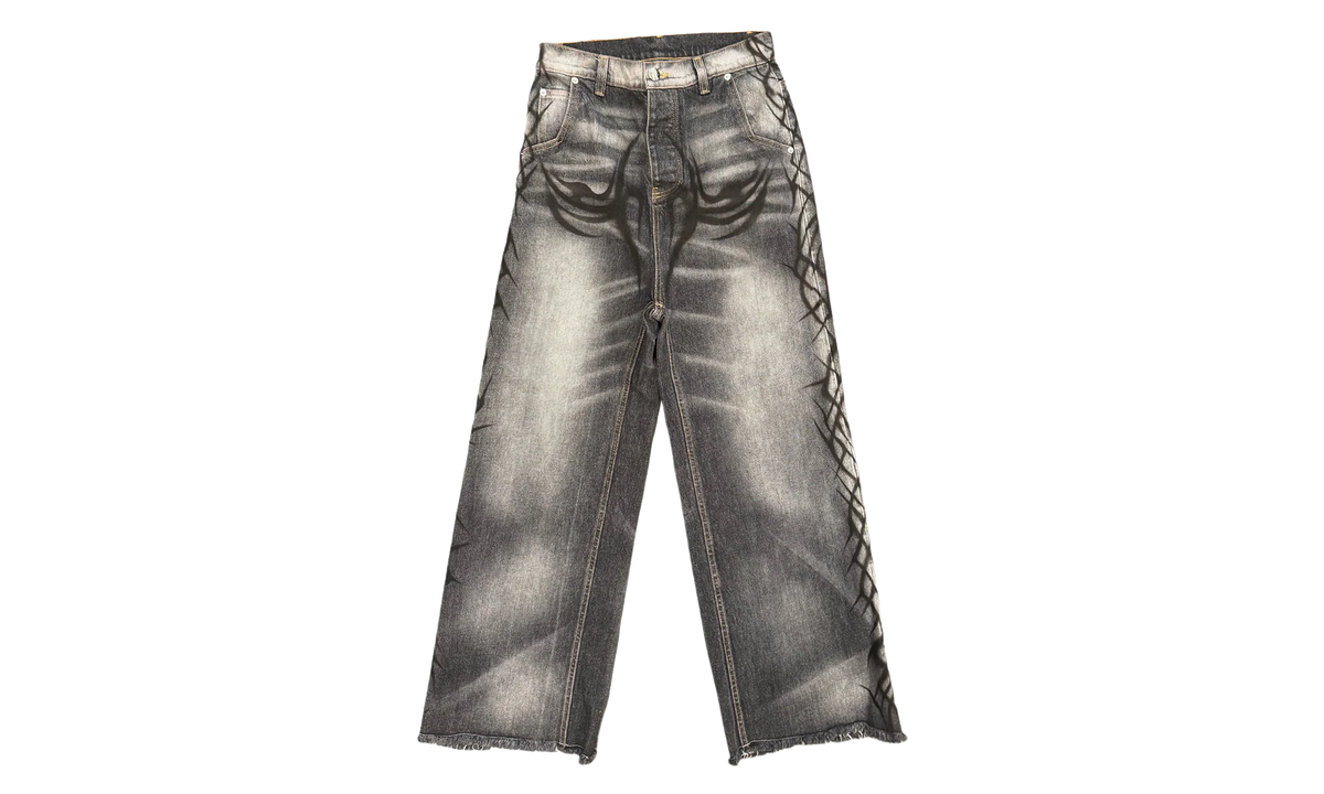 Graffiti Denim Jeans "Black" HSR217