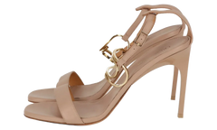 Gold Paperclip Leather High Sandal WMNS "Gold" OWIH045S23LEA0016176