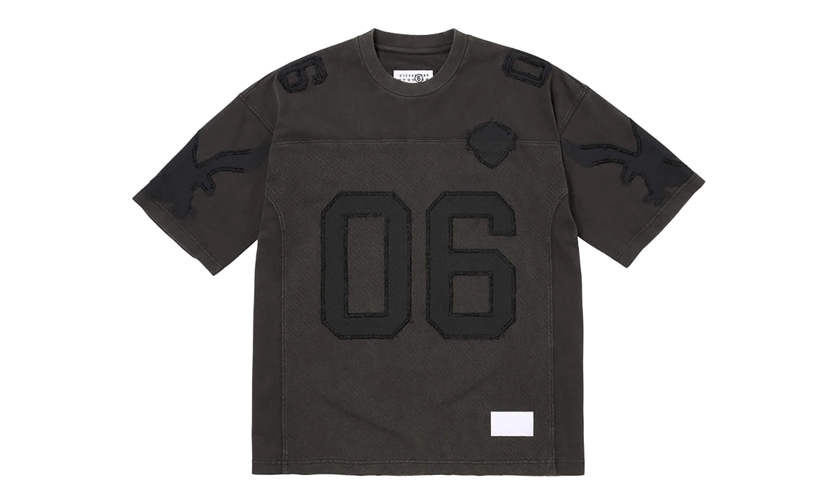 MM6 Maison Margiela Cotton Football Jersey "SS26 - Black" SU27175