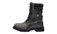Vibram Tall Lace Up Waterproof Boot "Dark Grey Full Grain" TB0A6G3QEIQ