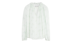 SILK FLARE SLEEVE BLOUSE "Mint" RW TO0114 5672 E23 401