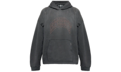 Embellished Hoodie "Stained Black" MLM100437