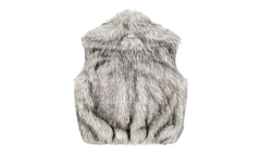 Fake Fur Reversible Vest "White" 12115616 WHIT