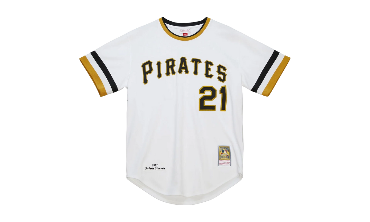 MLB Roberto Clemente Home Jersey "1971 Pittsburgh Pirates – White" AJY15616 PPI71RCLWHIT