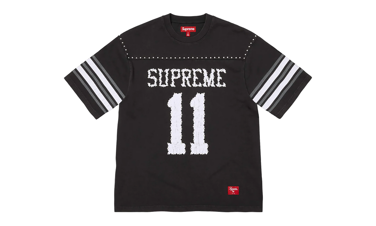 Studded S/S Football Top "SS26 - Black" SU27035