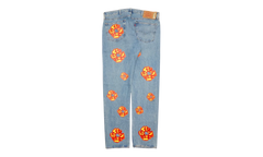 Offset Levi's 501 Cotton Wreath Jeans "Light Wash / Indigo / Multicolor" DT304