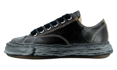 Cracked Leather Peterson Sneaker Low "Black" A12FW708 BLK
