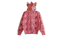 Wild Leopard Pattern Milo Shark Full Zip Hoodie WMNS "Pink Camo" 2L80215001 PNK
