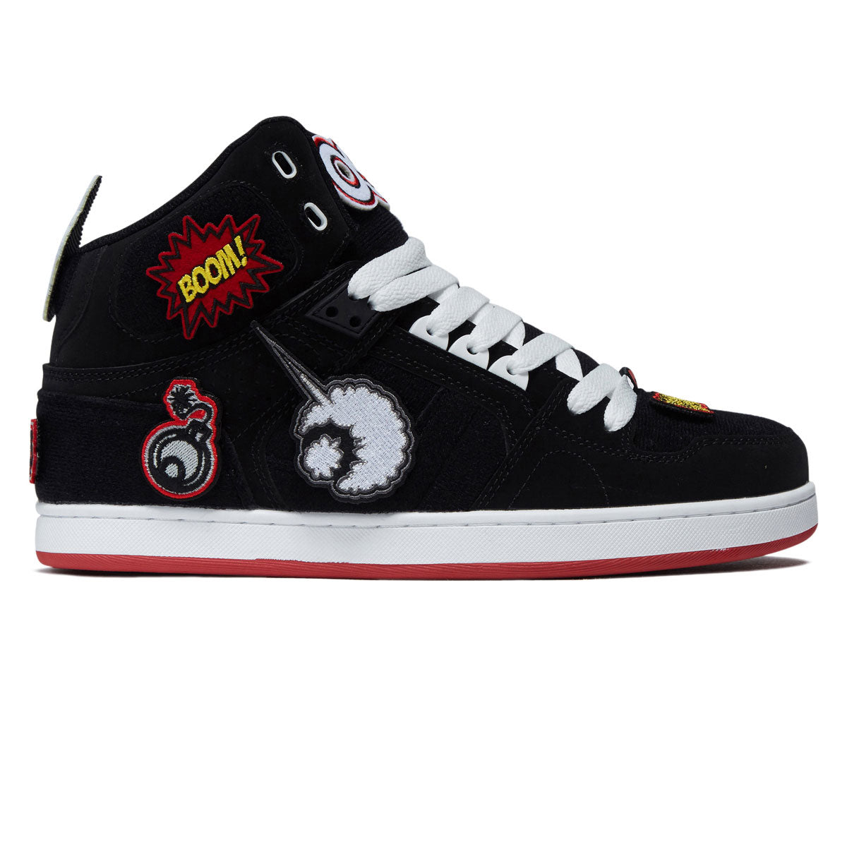 Osiris NYC 83 CLK Shoes - Black/Red/Velcro