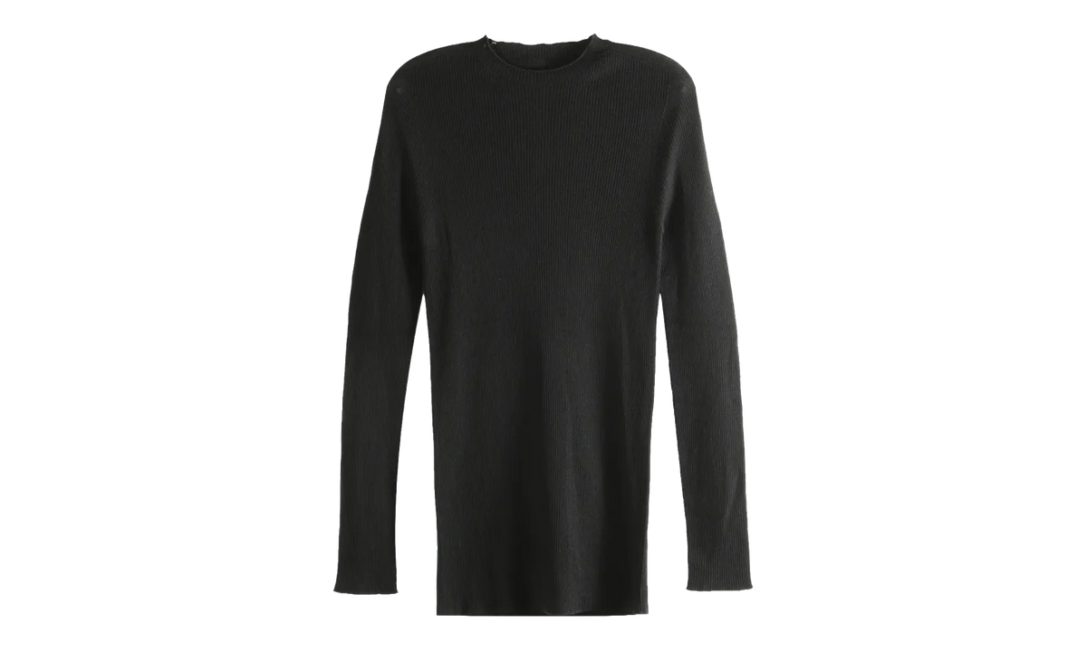 Ribbed Round Neck Top "Black" RU01F2637 RIBM 09