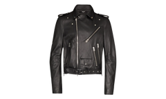 Leather Motorcycle Jacket "Black" MLJ033 001