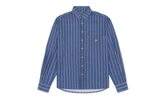 Coach Oxford Mesh Button Up Shirt "Blue" DT597