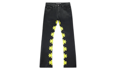 Leather Pants "Black / Yellow" LSLPBFY