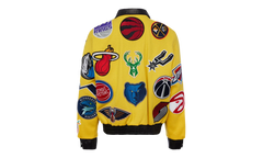NBA Collage Wool & Leather Jacket "Yellow" NBA 101 YEL