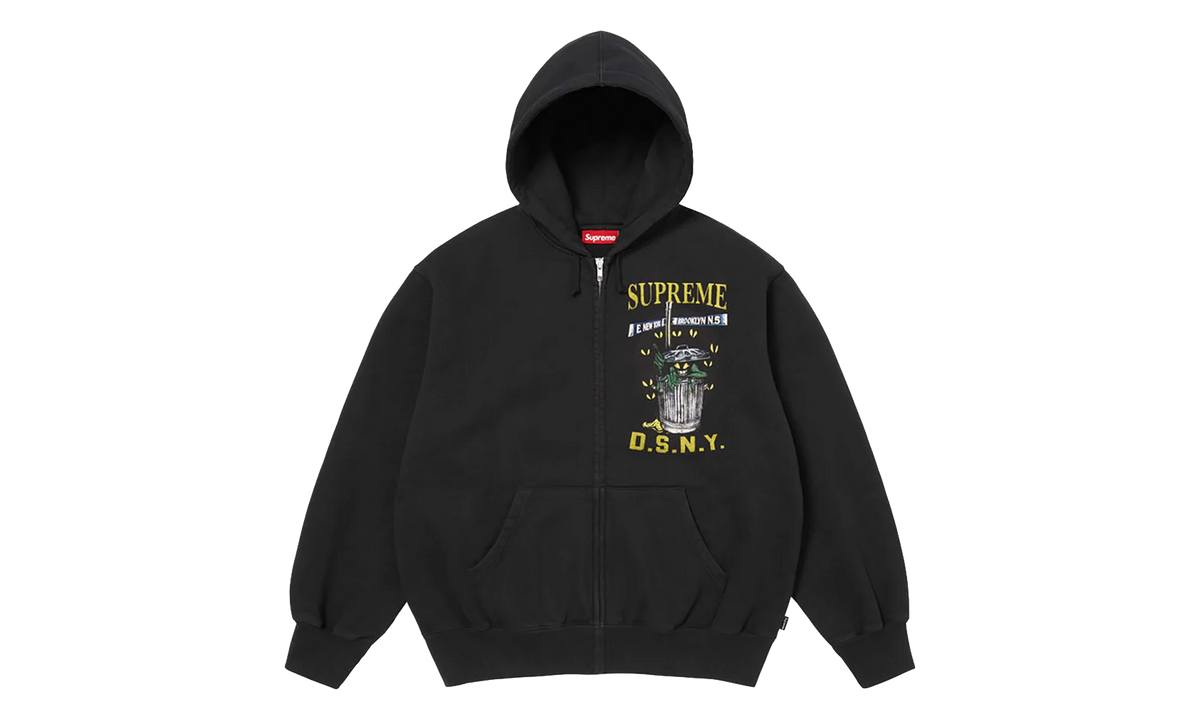 DSNY Zip Up Hooded Sweatshirt "SS26 - Black" SU27113