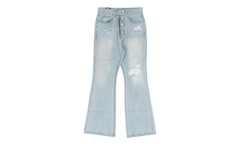Double Closure Flared Denim "Blue" PI00002