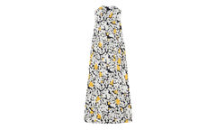 FLORAL KNEE-LENGTH TWISTED BACK DRESS "Black Multi" RW DR0018 5763 A23 10