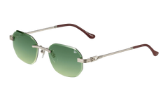 Hustler Rimless Drill Mount 24KT "White Gold / Green / Yellow" DMHU2 0052 42A6