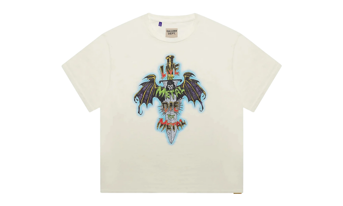 Live For Metal Short Sleeve Tee Shirt "White Multi" GD106